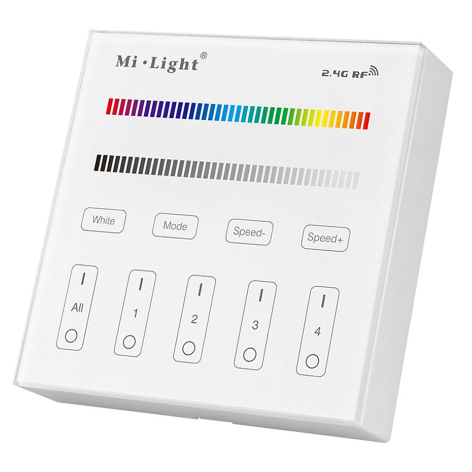 Interrupteur sensitif 4 zones Mi-Light pour ruban LED RGB(W) blanc