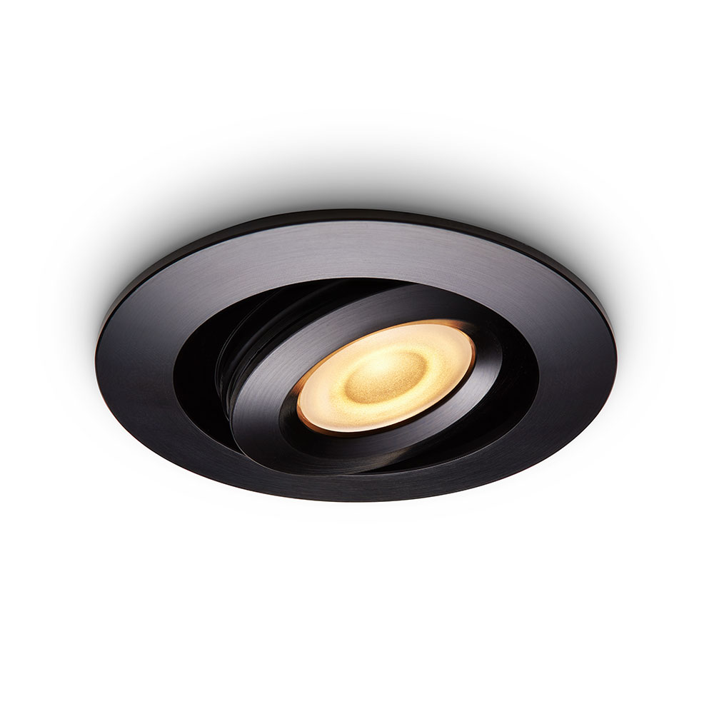 Spot encastrable LED Piccolo Noir 3W dimmable IP44 