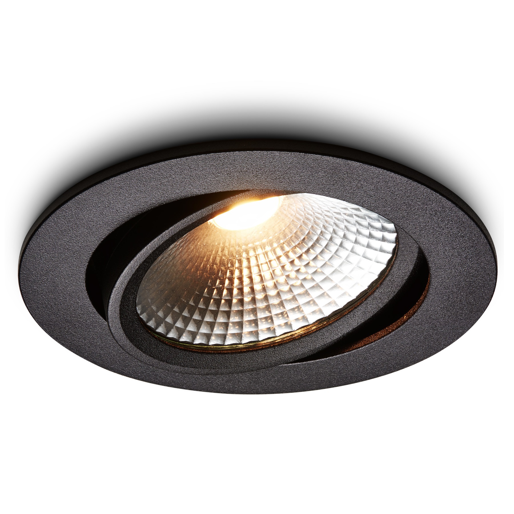 Spot LED encastrable Cormo noir 5 W dimmable 