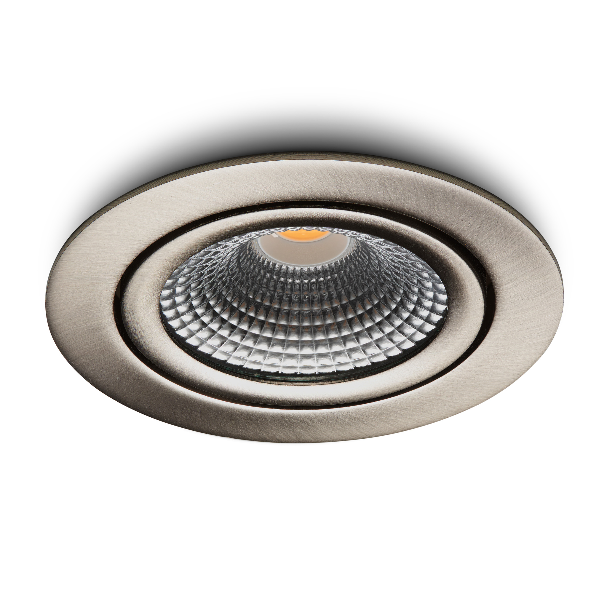 Spot encastrable LED gris 5W faisceau 24° ou 60° avec trou de 75mm
