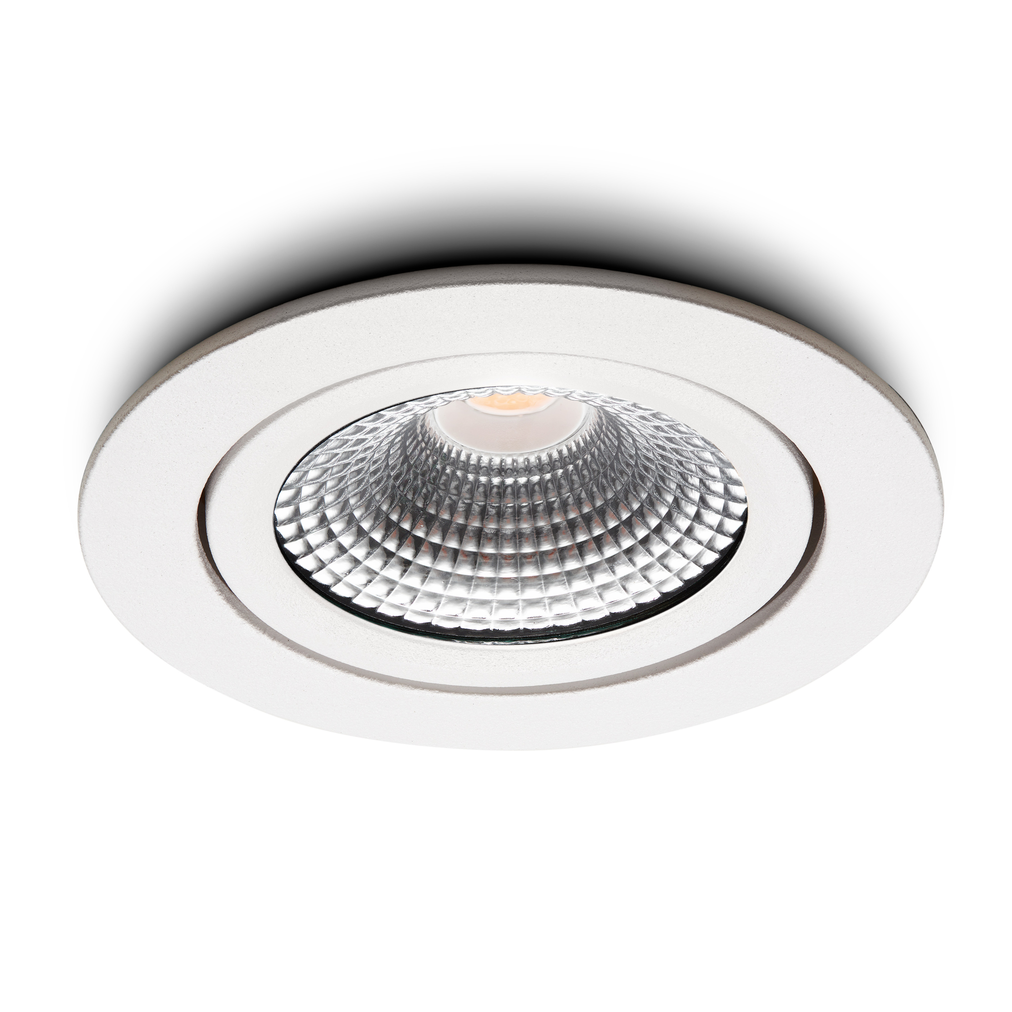 Spot encastrable LED Vivaro blanc 5W dimmable IP54 2700K plafond