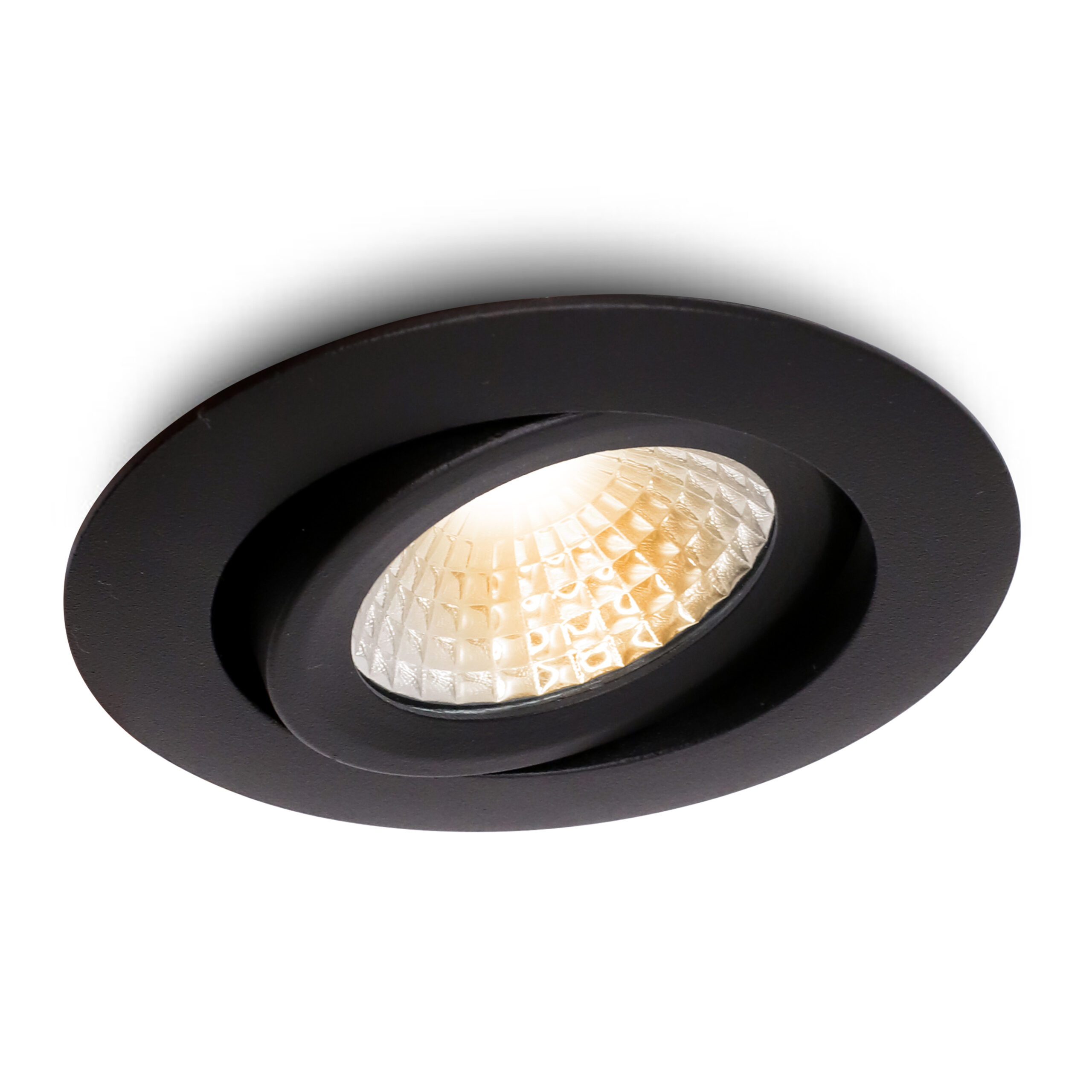 Spot encastrable LED Lumino noir 7W dimmable IP54 