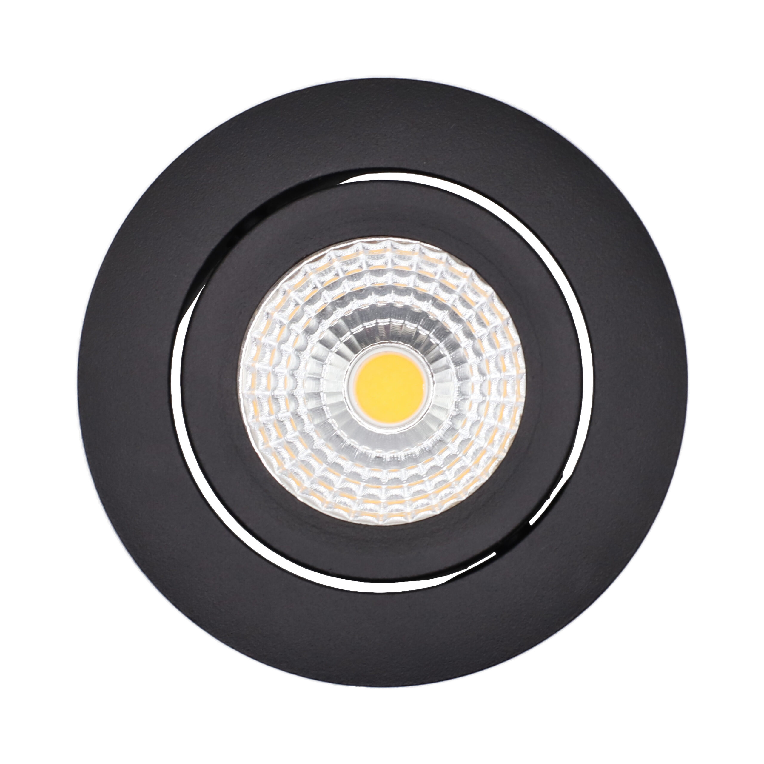 Spot LED encastrable extra plat sans tranformateur noir LED 7W