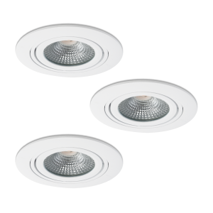 Ledvion Spot Encastrable LED Noir - Dimmable - IP65 - 5W - CCT - ø75mm - 5  ans de garantie - Convient pour la salle de bain