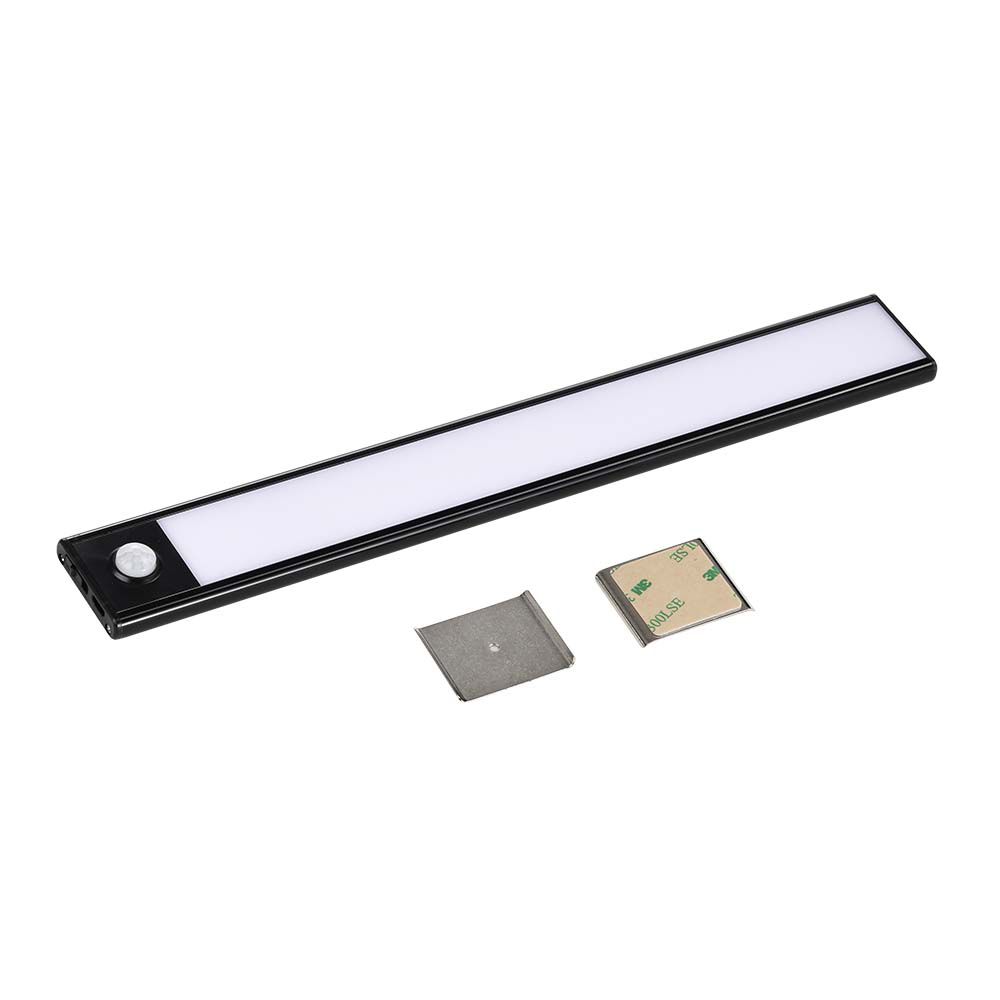 Réglette de placard USB LED , 30 cm , Blanc chaud et neutre , 150