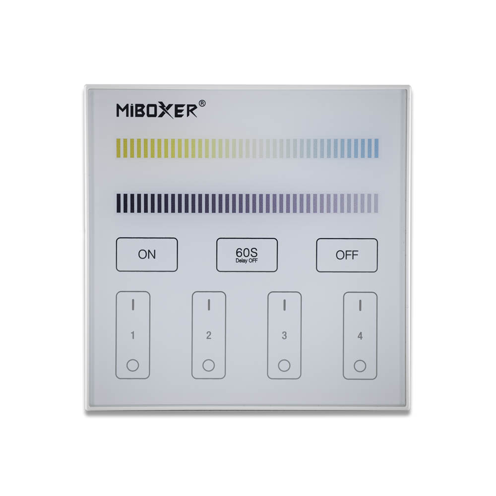 Interrupteur sensitif 4 zones Mi-Light pour ruban LED blanc variable 