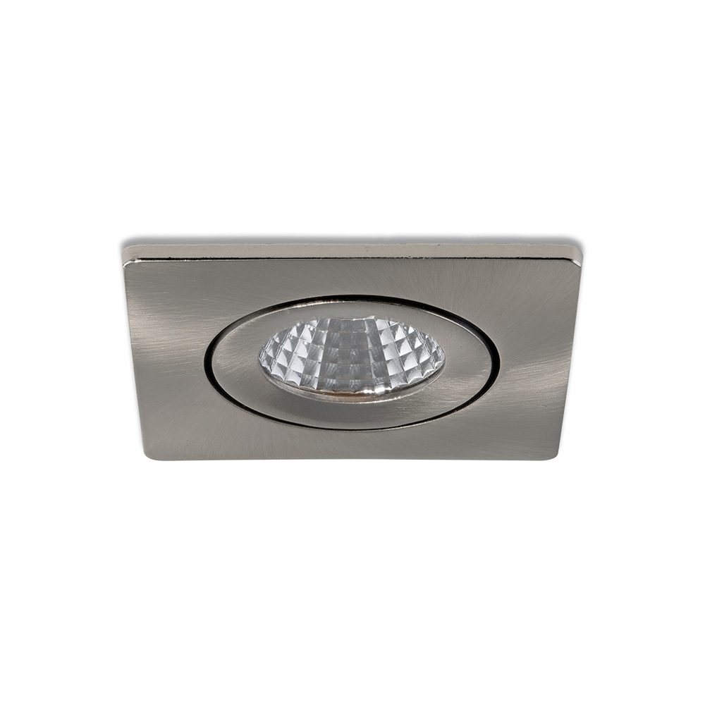 Spot LED encastrable Locco acier inoxydable 3 W dimmable IP54