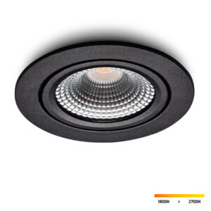 Spot LED encastrable Vivaro Noir 5 W dimmable
