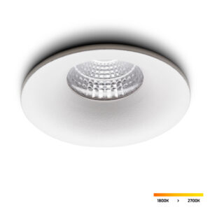 Spot LED encastrable Villa Blanc 5 W dim-to-warm